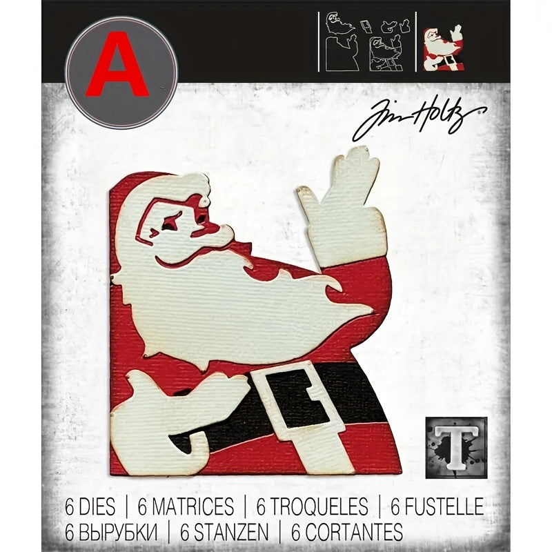 Christmas Santa Snowman House Metal Cutting Dies DIY Greeting Card Scrapbooking