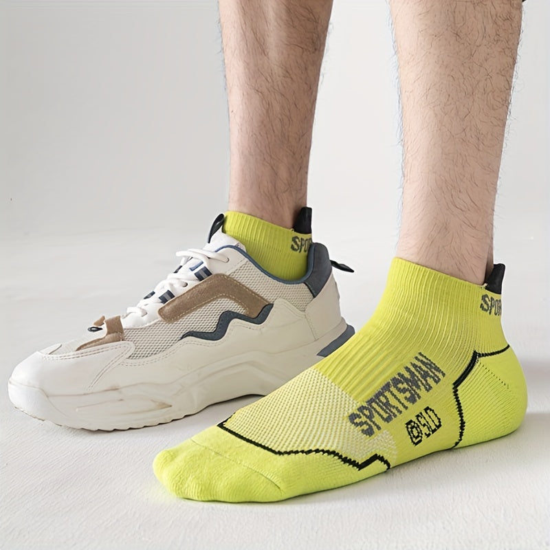 Men's Short Sports Socks Moisture Wicking Ankle Socks