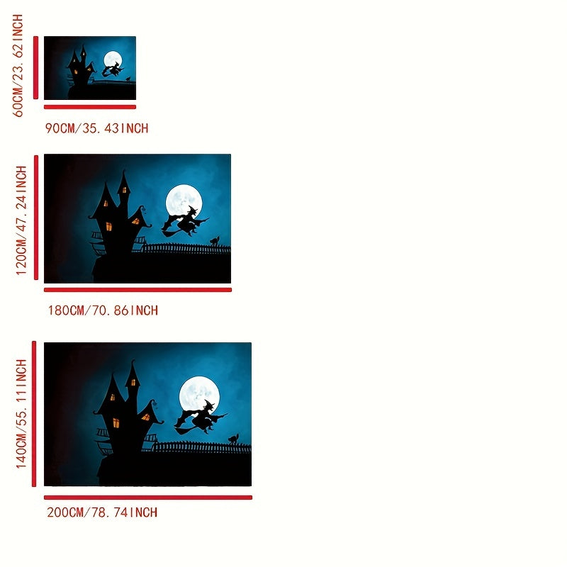Halloween Witch Rug Kitchen Rug Indoor Soft Carpet Mat