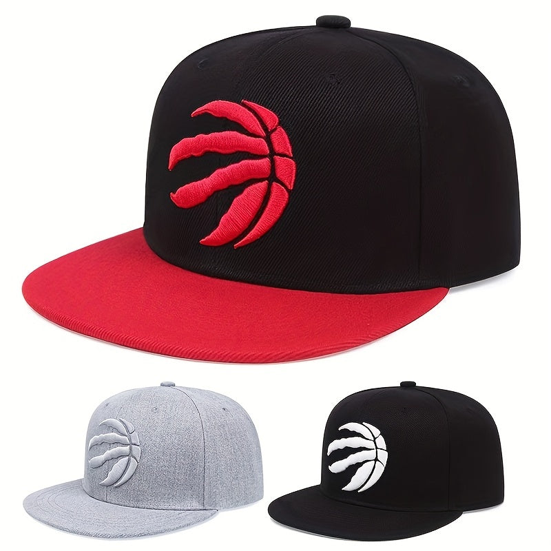 Men's Embroidered Flat Brim Baseball Cap