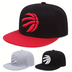 Men's Embroidered Flat Brim Baseball Cap