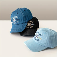 Unisex Adjustable Baseball Cap w/ Letter Embroidery for Sport