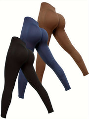 3pcs Butt Lifting Sports Leggings For Women Gym Workout Scrunch Butt