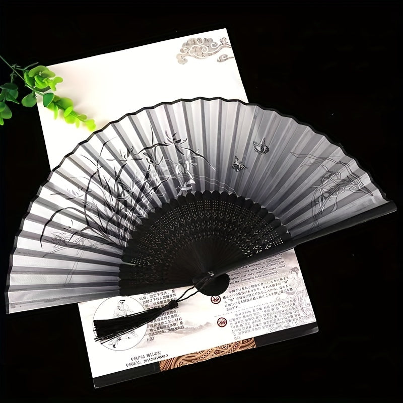 Traditional Style Retro Folding Fan Bamboo Fan Summer Gift For Men