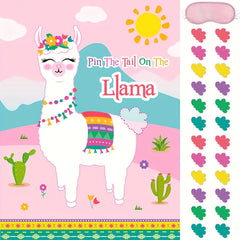Alpaca Poster Sticker Game Party Supplies Home Decoration