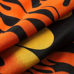 Flame Pattern Men's Square Scarf