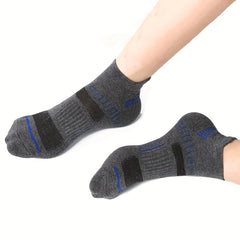 Unisex Athletic Ankle Socks Arch Support Cushioned Socks