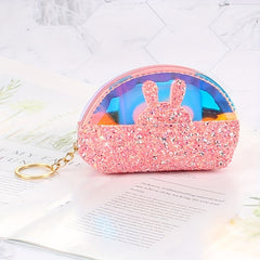 Transparent Sequin Jelly Coin Purse for Girls