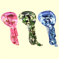Men's Silk Camo Durag Set & Pirate Hats