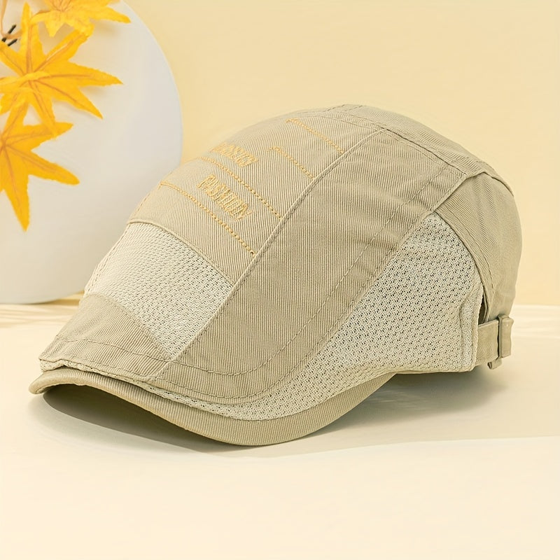 Summer Mesh Visor Flat Cap Beret Outdoor Sun Hat
