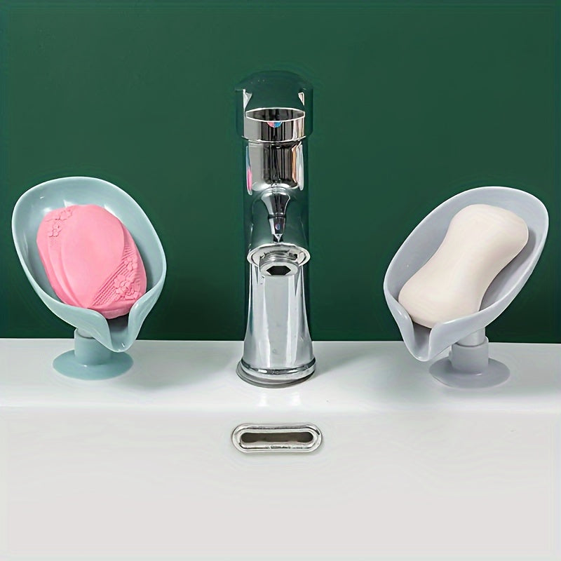 Suction Cup Soap Holder Self Draining for Bathroom Kitchen RV Sinks