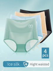 4 Pcs Seamless High Waist Panties Women's Underwear