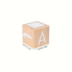 Wooden Alphabet Blocks Educational Toy for Learning ABCs Sensory Play