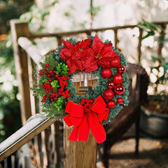 Red Christmas Ball Garland Hanging Decorations