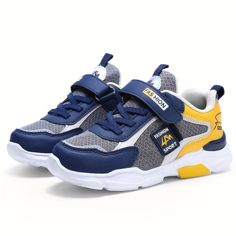 Boy's Chunky Colour Block Shoes Non Slip Soft Sole Sneakers