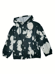 Printed Hooded Sweatshirt & Jogger Set