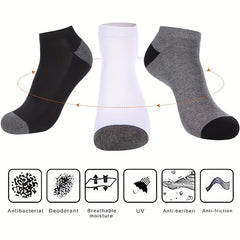 Men's Sport Ankle Socks Sweat-absorbing Breathable for Basketball