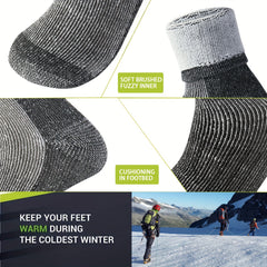 Men's Sports Wool Socks - Shock Absorbing & Wear Resistant