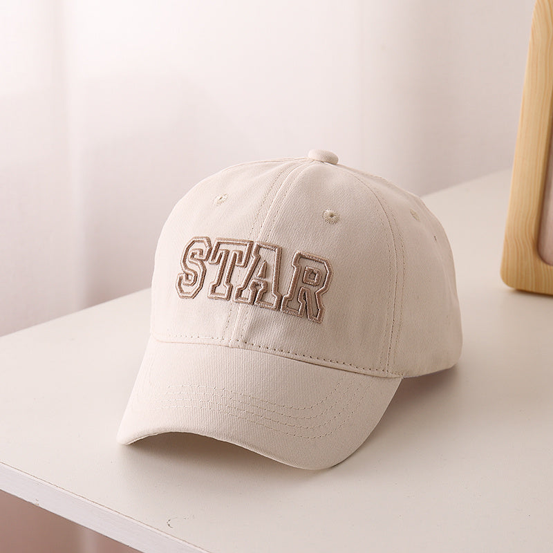 Boys Casual STAR Baseball Cap Embroidery Outdoor Accessory