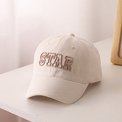 Boys Casual STAR Baseball Cap Embroidery Outdoor Accessory