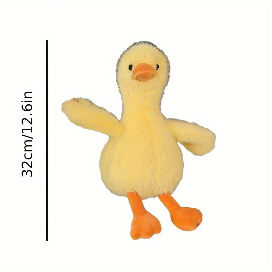 2pcs Realistic Yellow Plush Duck Stuffed Animal Soft Fluffy Toy for Boys & Girls