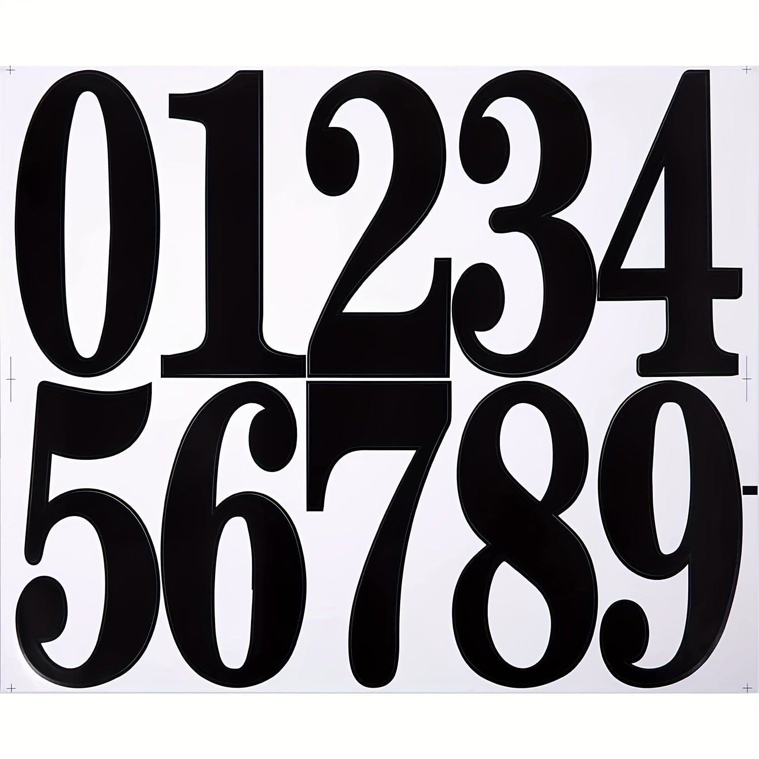4 Sheets Large Waterproof Number Stickers Numbers Labels