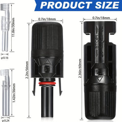 6 Pairs MC4 Waterproof Solar Panel Cable Connectors