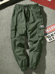 Cargo Pants Men's Casual Techwear Drawstring Cargo Pants Hip Hop Joggers