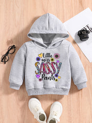 Baby Letter Print Hoodie Spring Autumn Pullover
