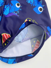 Boys Dino Swim Set Trunks & Tops & Cap, Beach Vacation Kids Clothes