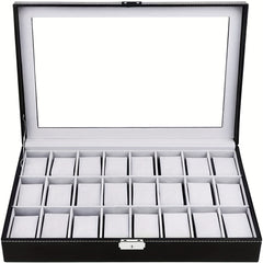 24 bit Watch Storage Box Pu Leather Material Box Jewelry Storage Box