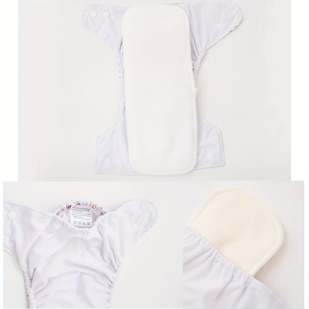 Fashionable Baby Cloth Diaper 2pcs Set Waterproof & Reusable