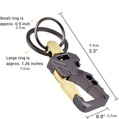 Outdoor Adventure Keychain with Bottle Opener & Car Key Pendant
