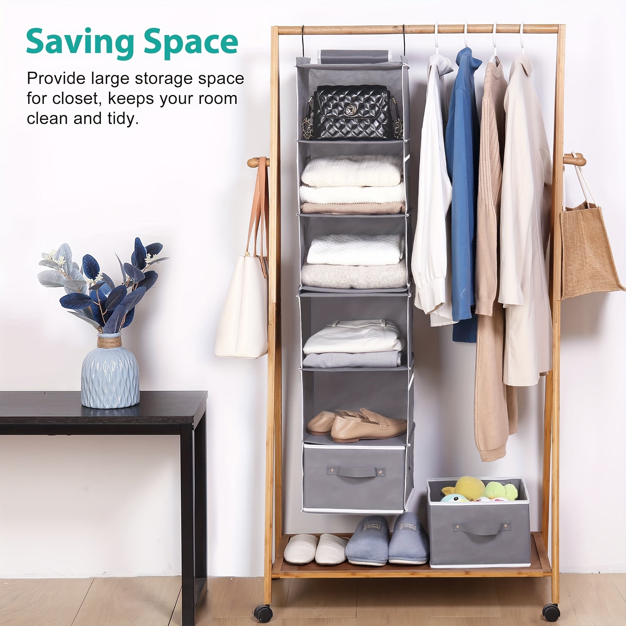 Maximize Closet Space Hanging Organizer