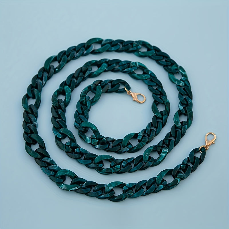 Acrylic Chain Mixed Thick Film Multifunctional Chain Golden Bag Strap