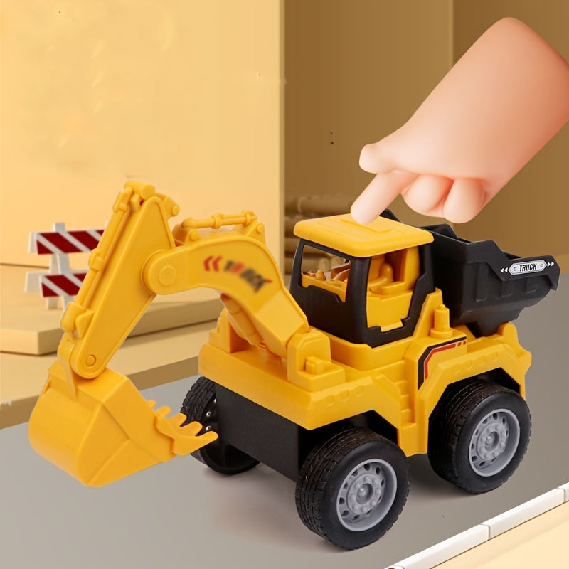 Children's Inertia Car Excavator Backhoe Truck Model Car