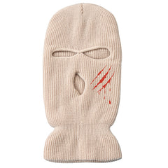 Embroidered Funny 3 Hole Ski Mask Women Balaclava