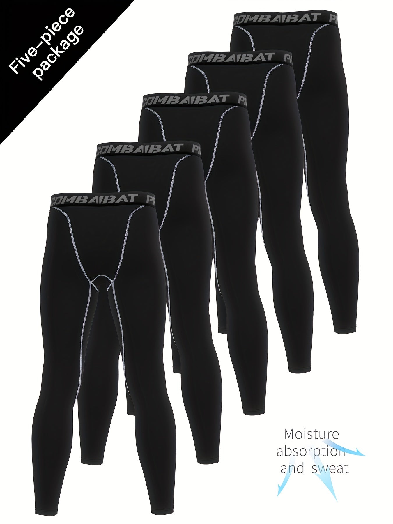 Men's High Stretch Leggings Quick-Drying Sports Compression Pants