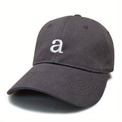 Embroidered Baseball Cap Solid Cotton Dad Hats Lightweight Sun Hats