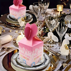 6pcs Mermaid Flamingo Racing Car Favor Boxes
