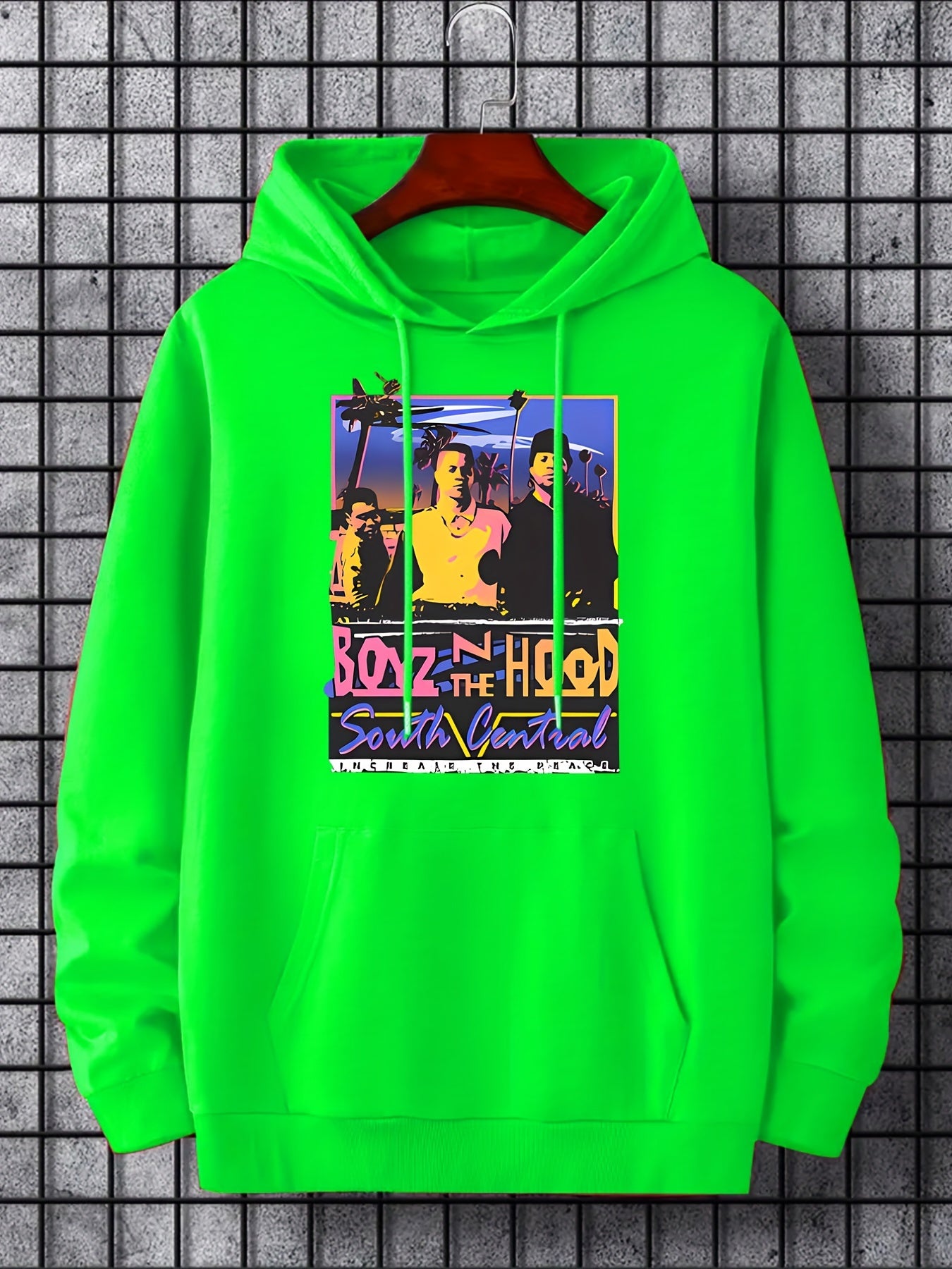 Boys In The Hood Print Hoodie Men's Casual Pullover Hooded Sweatshirt