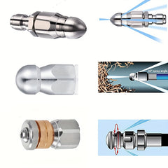High Pressure Cleaner Drain Sewer Spraying Quick Plug Drain Hose