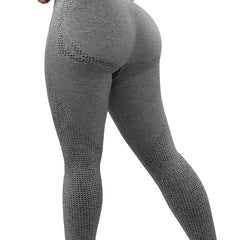 High Waist Seamless Yoga Pants Tummy Control Butt Lifting Slimming Yoga Leggings