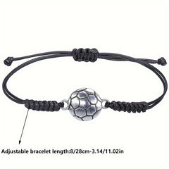 Adjustable Charm Alloy Bracelet Baseball Football Basketball Volleyball
