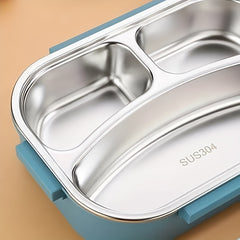 Leakproof Stainless Steel Bento Box, 3 Compartments