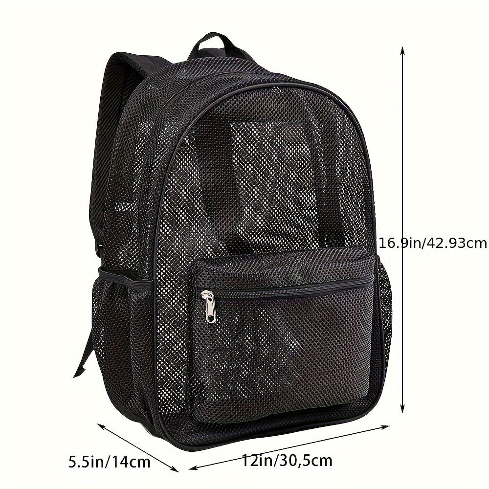 Mesh Backpack For Swimming Travel Beach Sports Bag Men Women