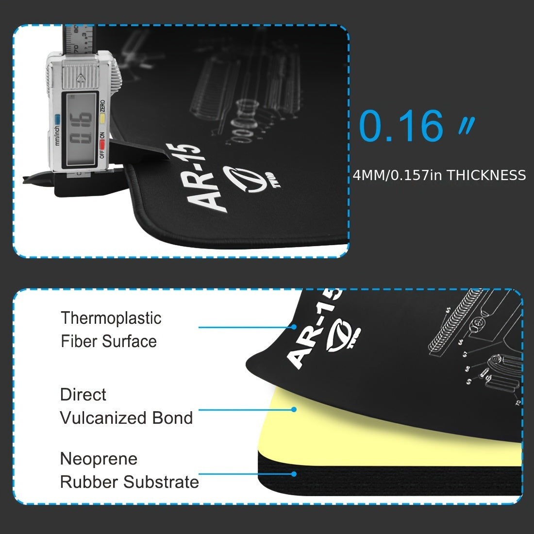 Gun Cleaning Pad Absorbent Waterproof Durable Protects Surfaces