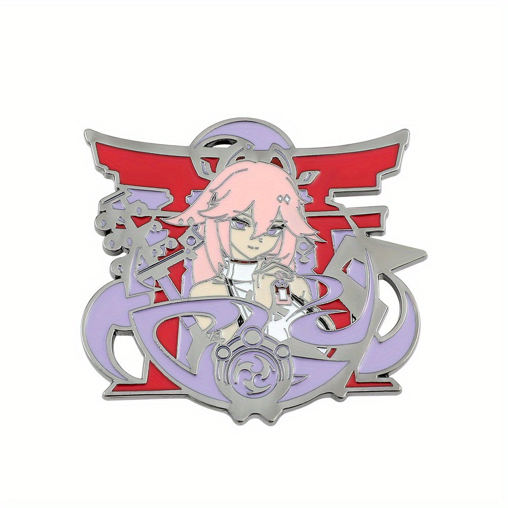 Game Peripheral Cartoon Character Brooch Metal Enamel Accessories For Girls