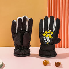 Winter Kids Waterproof Warm Skiing Gloves for Boys Girls