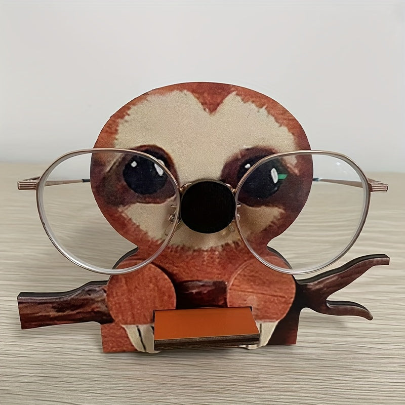 Wooden Glasses Display Stand Shelf Rack Eyeglasses Holder